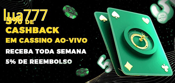 Promoções do cassino ao Vivo lua777